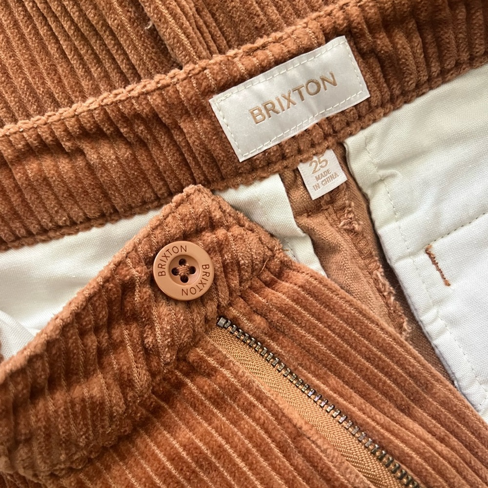 Brixton Victory Corduroy Pants - LION Brown